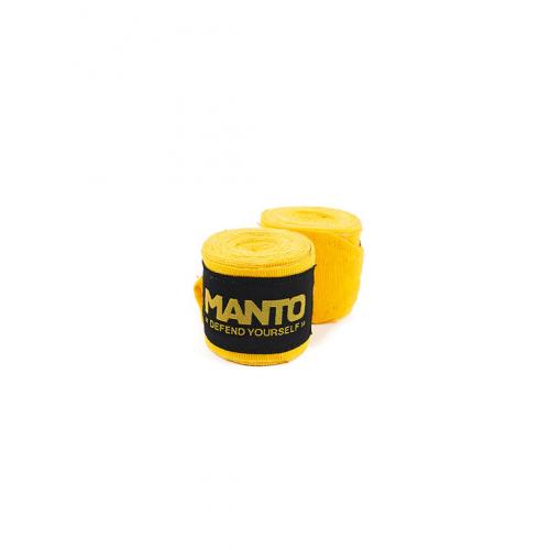 Boxerská bandáž Manto Handwrap Defend - žlutá
