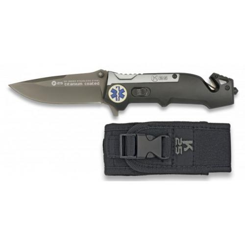 Nůž zavírací K25 Rescue Tactical Medical - šedý