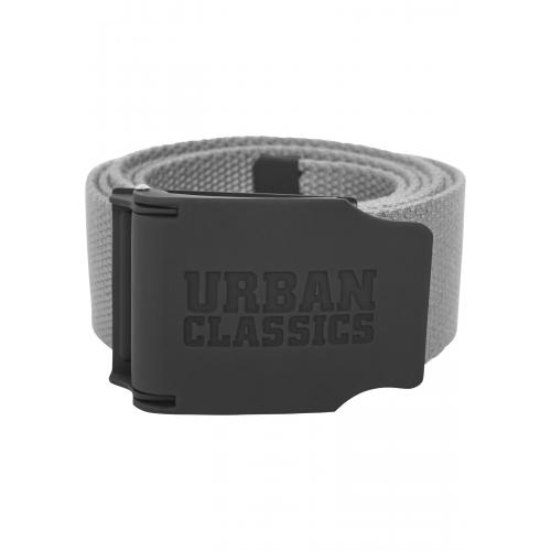 Opasok textilný Urban Classics Rubbered Touch UC - sivý