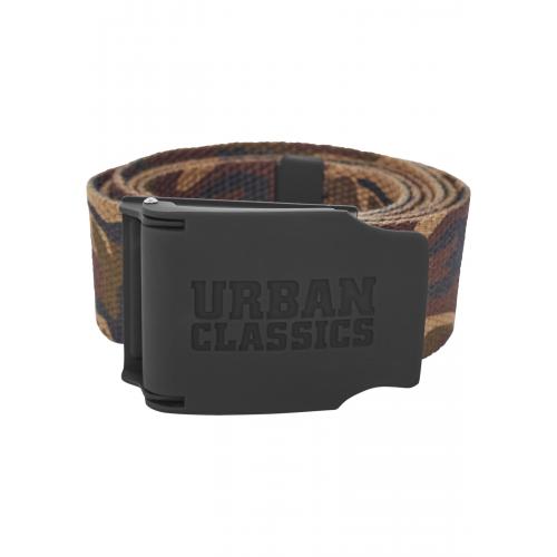 Opasek textilní Urban Classics Rubbered Touch UC - woodland