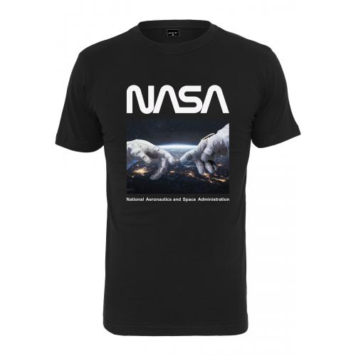 Tričko Mister Tee NASA Astronaut Hands - čierne