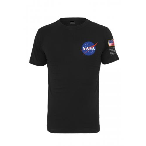 Tričko Mister Tee NASA Insignia Logo - čierne