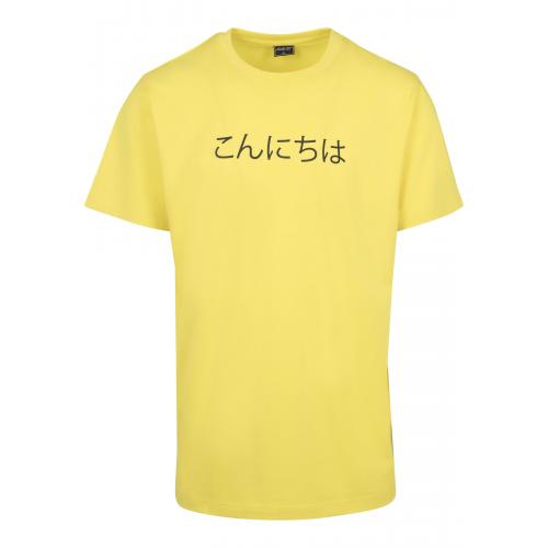 Tričko Mister Tee Konichiwa - žlté