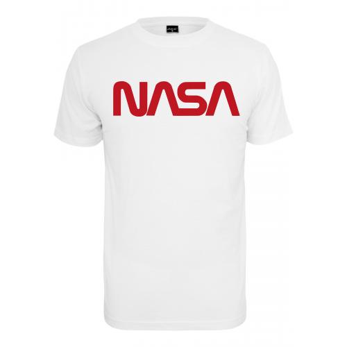 Tričko Mister Tee NASA Worm - biele