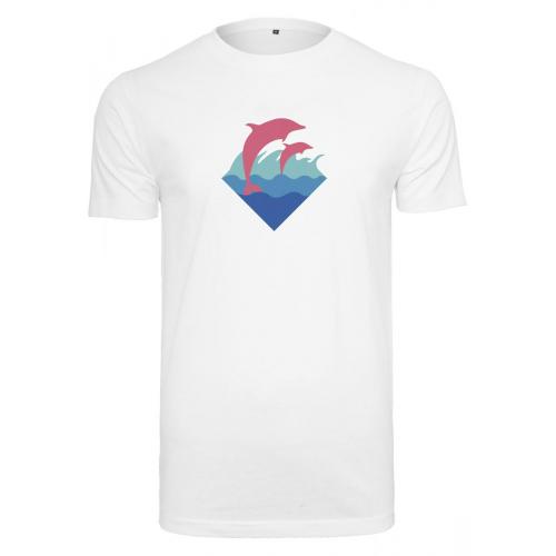 Tričko Pink Dolphin Logo - biele