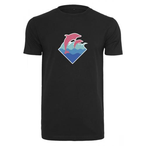 Tričko Pink Dolphin Logo - čierne