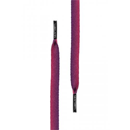 Šnúrky do topánok Tubelaces Flat Sundowner 130 cm - fialové