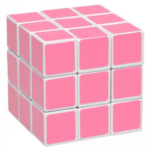 Rubikova kostka pro blondýny - růžová