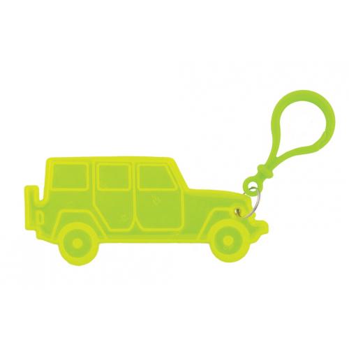 Reflexný prívesok Altima Jeep - žltý