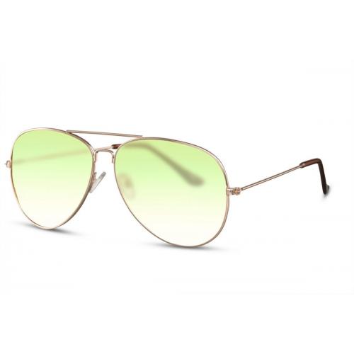 Slnečné okuliare Solo Aviator Simple - zelené