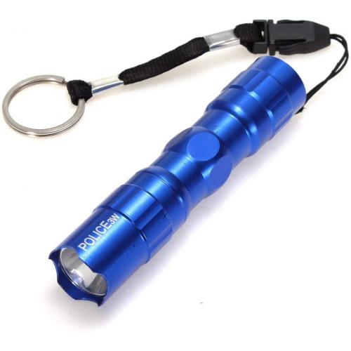 Vodotesná LED baterka 3W - modrá