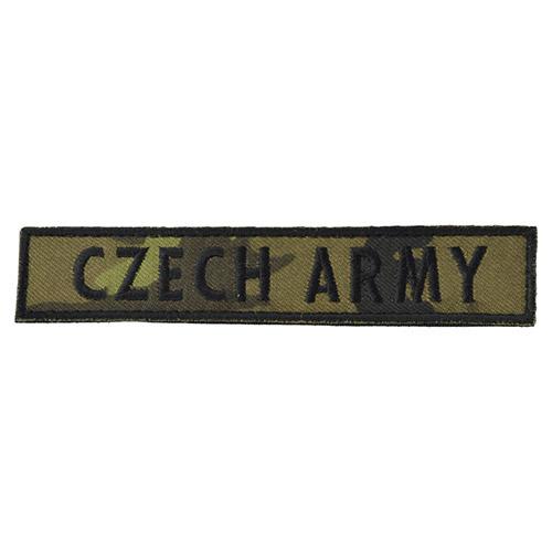 Nášivka CZECH ARMY suchý zips - český vzor
