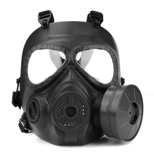 Replika válečné plynové masky - černá
