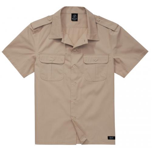 Košile Brandit US Shirt Ripstop 1/2 - béžová