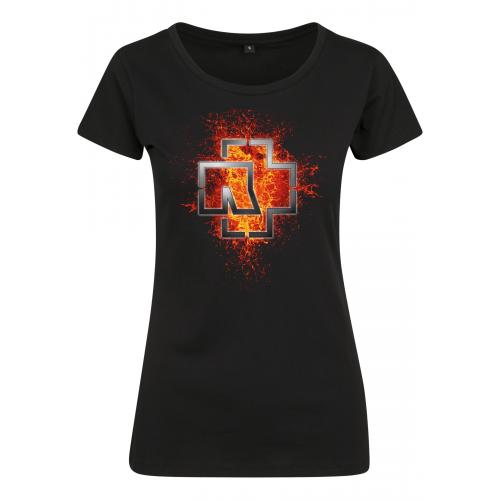 Triko dámské Rammstein Lava Logo Tee - černé
