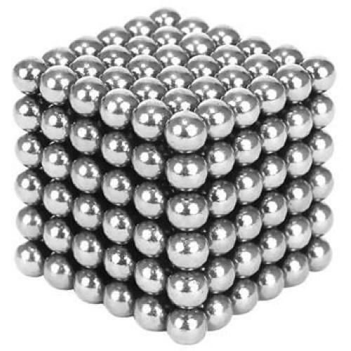 NeoCube magnetické kuličky 3mm 216 ks - stříbrné
