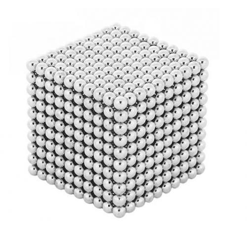 NeoCube magnetické kuličky 3mm 1000 ks - stříbrné