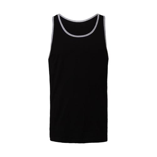 Nátělník Bella Jersey Tank - černý-šedý