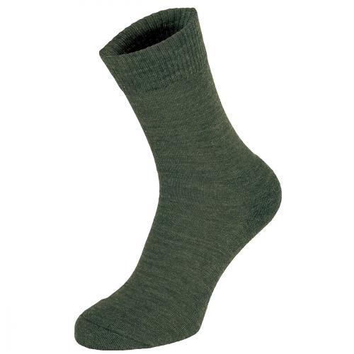 Ponožky MFH Merino dlhšie - olivové