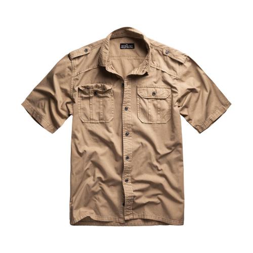 Košile Surplus M65 Basic Shirt s krátkým rukávem - béžová