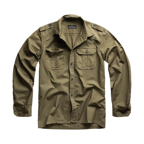 Košeľa M65 Basic Shirt s dlhým rukávom - olivová