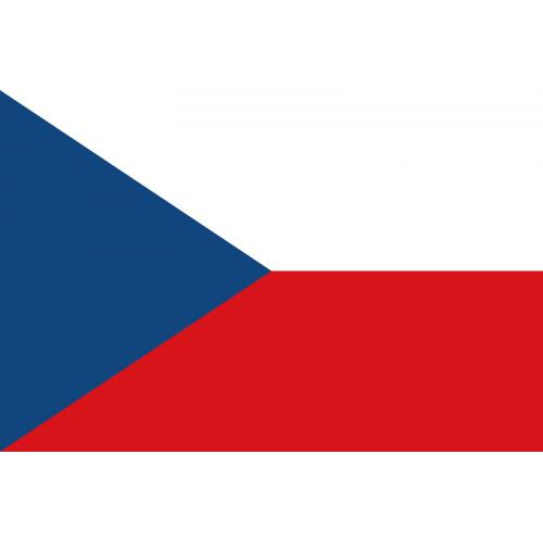 Samolepka vlajka Česká republika 13x19,5 cm 1 ks - barevná