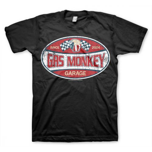 Triko Gas Monkey Garage Since 2004 - černé
