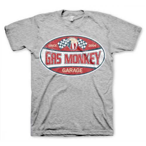 Triko Gas Monkey Garage Since 2004 - svetlo sivé