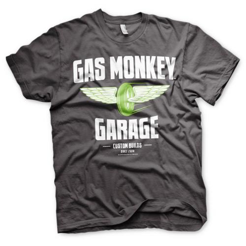 Triko Gas Monkey Garage Speed Wheels - šedé