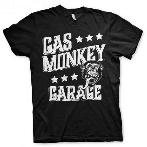 Triko Gas Monkey Garage Monkeystars - černé