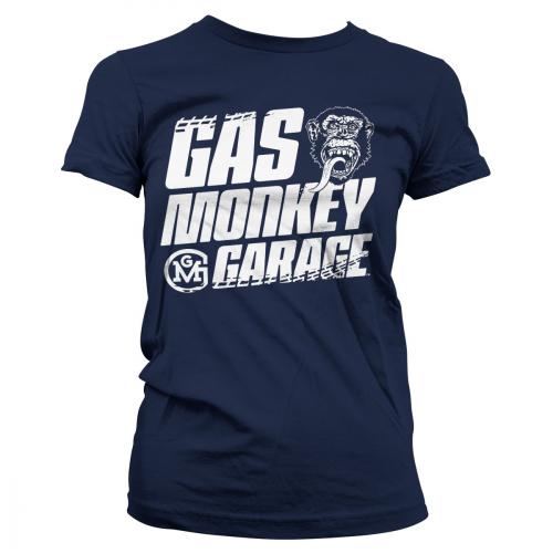 Tričko dámske Gas Monkey Garage Tire Tracks - navy