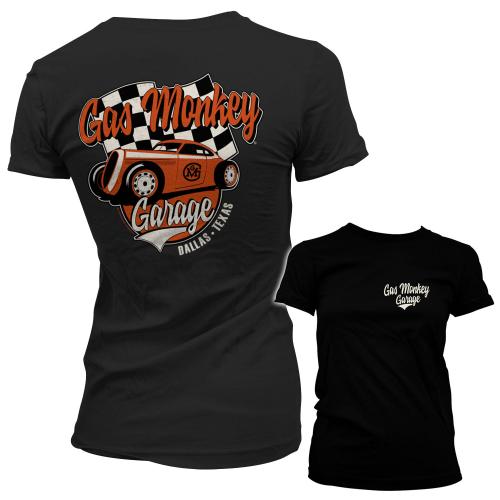 Tričko dámske Gas Monkey Garage Racing - čierne