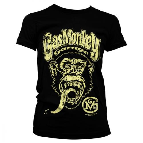 Tričko dámske Gas Monkey Garage Big Brand Logo - čierne