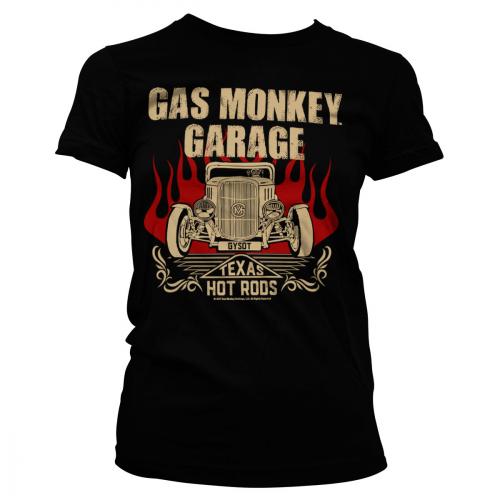 Triko dámské Gas Monkey Garage Speeding Monkey - černé