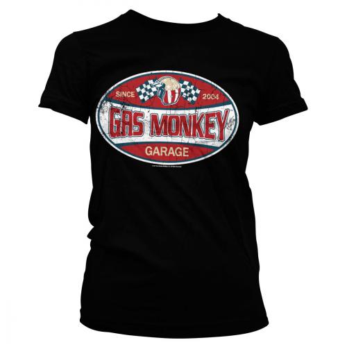 Tričko dámske Gas Monkey Garage Since 2004 Label - čierne