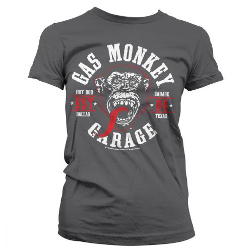 Tričko dámske Gas Monkey Garage Round Seal - sivé