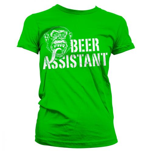 Triko dámské Gas Monkey Garage Beer Assistant - zelené
