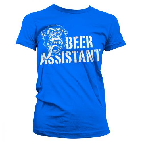 Triko dámské Gas Monkey Garage Beer Assistant - modré