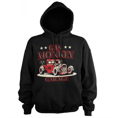 Mikina s kapucňou Gas Monkey Garage Texas ROD - čierna
