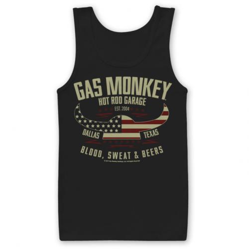 Tílko Gas Monkey Garage American Viking - černé