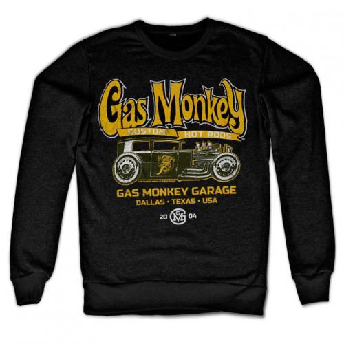 Mikina Gas Monkey Garage Green Hot Rod - čierna