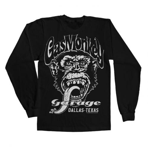 Triko s dlhý rukáv Gas Monkey Garage Dallas Texas - čierne