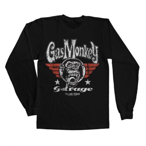 Triko dlouhý rukáv Gas Monkey Garage Flying High - černé