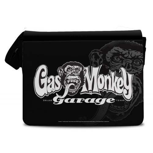 Taška cez rameno Gas Monkey Garage Logo - čierne