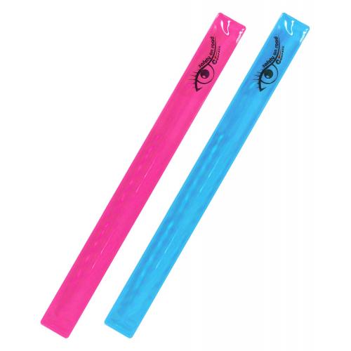 Pásek reflexní Compass Roller 30 cm 2ks růžový + modrý