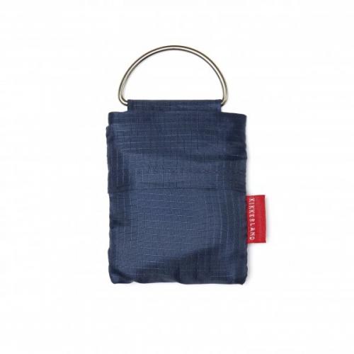 Nákupná taška Kikkerland v prívesku na kľúče - modrá
