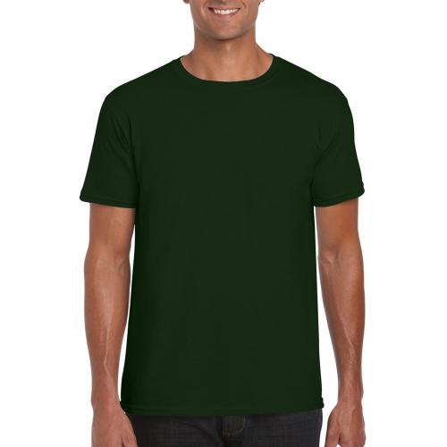 Tričko Gildan Ring Spun - tmavo zelené