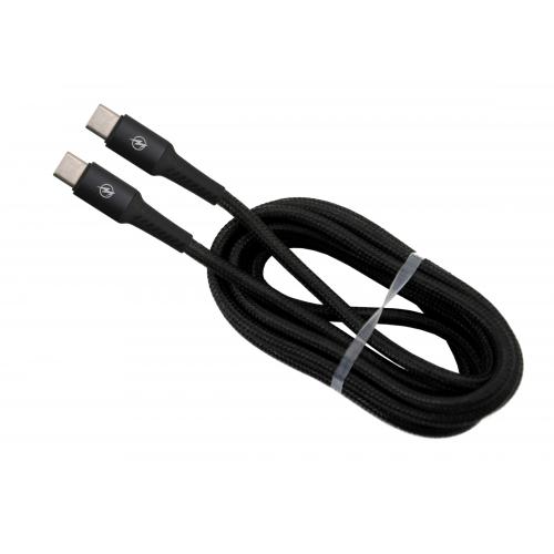 Datový a nabíjecí kabel Compass Speed USB-C / USB-C - černý
