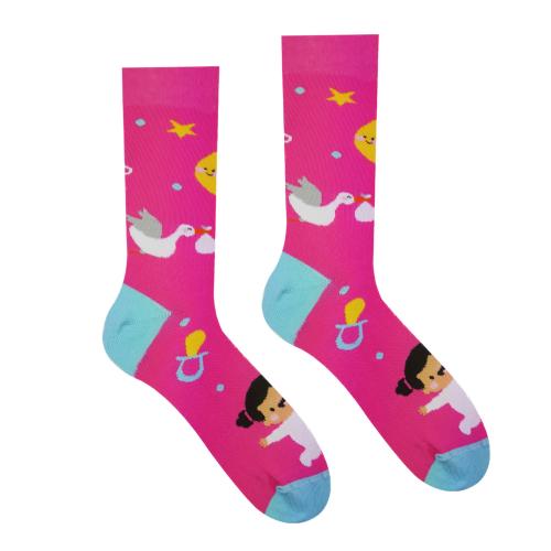 Ponožky Hesty Děvčátko - růžové