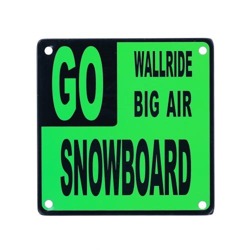 Ceduľa magnetická Snowboard